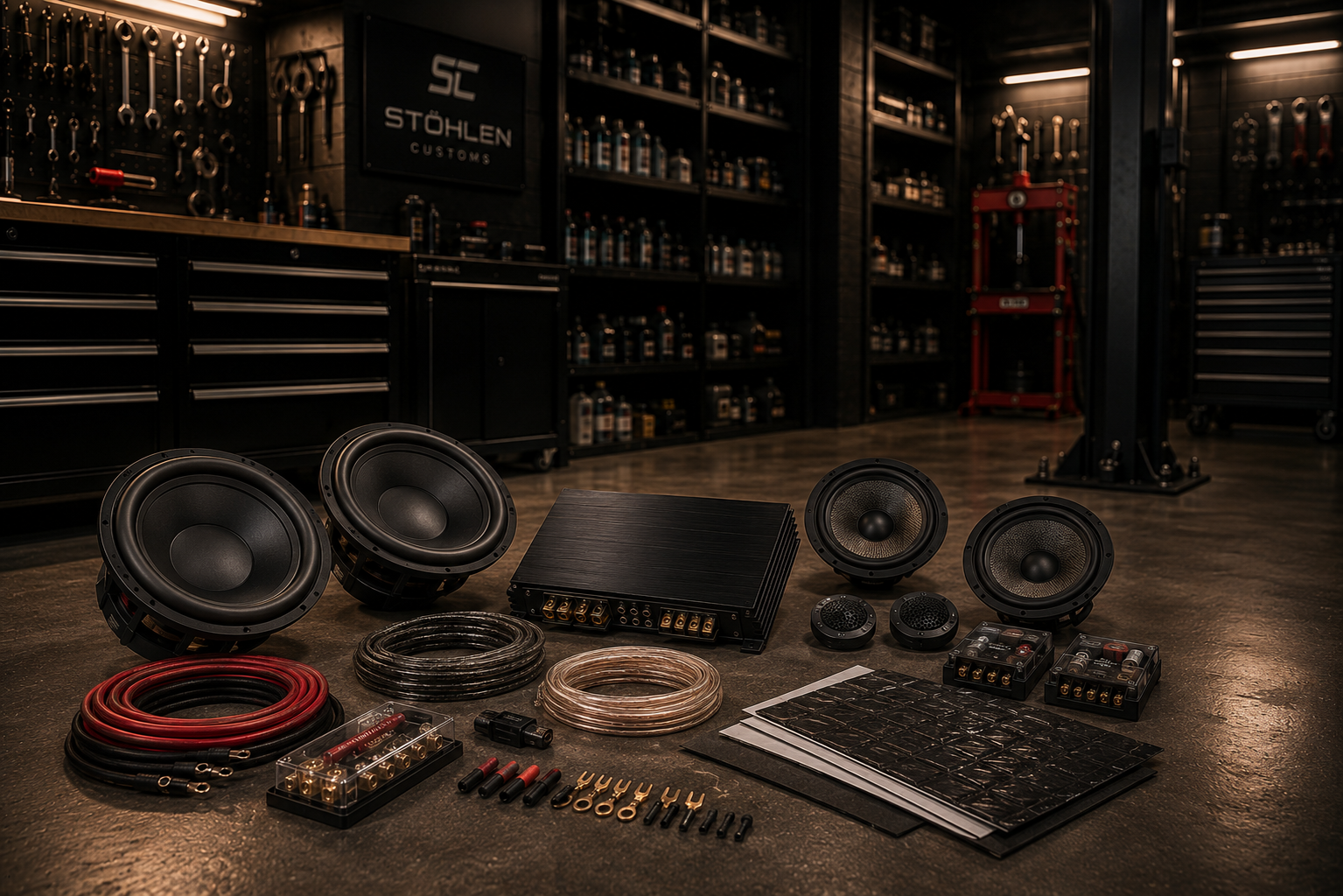 The Audio collection — curated automotive components by STÖHLEN CUSTOMS